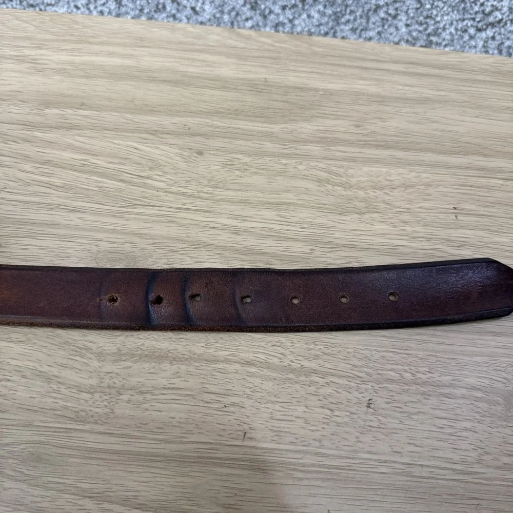 Vintage Tony Lama‎ Belt  Men's Size 40 Brown Leather Western Made In USA K1207